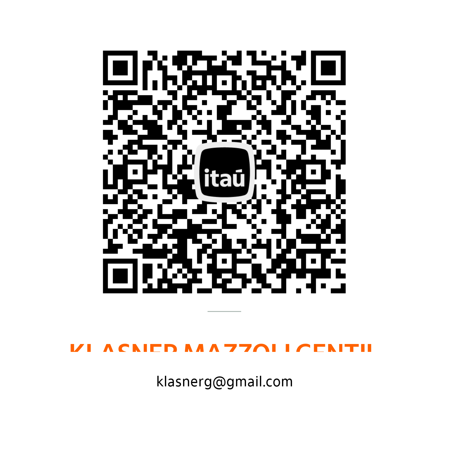 QR Code Pix oficial do Itaú para apoio voluntário ao NEXO SST Lab